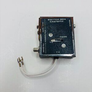 Vintage Atari 2600 RF switch box CA010112 300 Ohm Twin Lead Coax TV Adapter